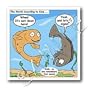 The World According to Garp Fish Parody - 8x8 Iron On Heat Transfer For White Material
