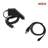 HTC G2 4G Combo Rapid Car Charger + USB Data Charge Sync Cable for HTC G2