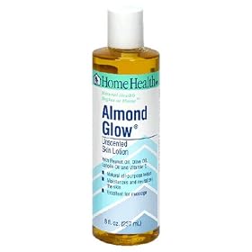 Home Health Unscented Skin Lotion, Almond Glow, 8 Fluid Ounces (236 ml) (Pack of 4)