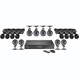 LOREX LH316501C16B 16-Channel 500 GB DVR with 16 Color Indoor/Outdoor Night Vision Cameras