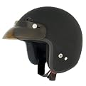 Fuel Open-Face Helmet with Visor - Flat Black