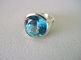 14 KT Yellow Gold London Blue Topaz Ring