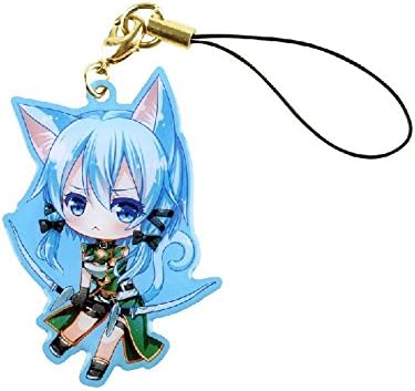 Japanese Anime Sword Art Online Anime S.A.O. Golden Pendant Metal Keychain high quality (Asada shino)