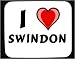 I Love Swindon Decorated Mouse Pad