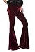 Women's Vintage 70s Glam Rock and Roll Indie Wide Leg Flared Bell Bottom Pants