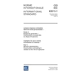 IEC 62013-1 Ed. 2.0 b:2005, Caplights for use in mines susceptible to firedamp - Part 1: General requirements - Construction and testing in relation to the risk of explosion