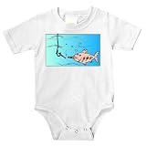 Baby clothes with cigar, fish, underwater, fishing, match