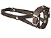 Adjustable Leather Loop Bite Bark Control Easy Fit Dog Muzzle Brown. Fits 8