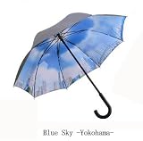 Rayバックプリント傘blue-sky Yokohamaグレー