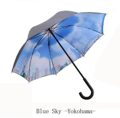 Cover image : Rayバックプリント傘blue-sky Yokohamaグレー