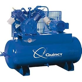 - Quincy Air Master Air Compressor with MAX Package - 15 HP, 230 Volt 3 Phase, Model# 2153DS12HCA23M