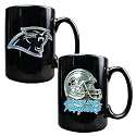 NIB Carolina Panthers NFL Ceramic Coffee Cup Mug Set