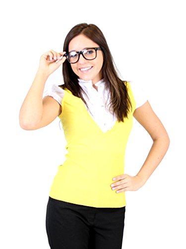 The Big Bang Theory Penny Yellow Vest Blouse Costume Shirt
