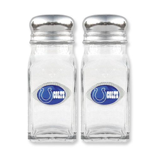 NFL Colts Glass Salt Pepper Shakers