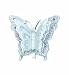 Kitchen & Housewares : Barcana 3-Inch Shatterproof Clear Butterfly Clip Ornament, Set of 4