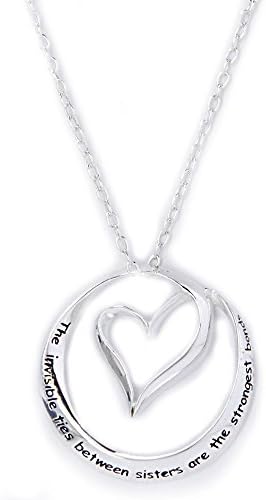 Footnotes Invisible Ties Between Sisters Necklace One Size