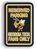 GEORGIA TECH YELLOW JACKETS PARKING SIGN