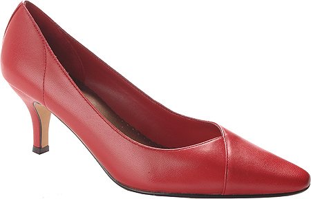 Bella Vita Women's Wow Mid-Heel Pump,Red,7M