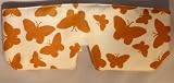 Organic Cotton Sleep Mask Taupe Butterfly Design