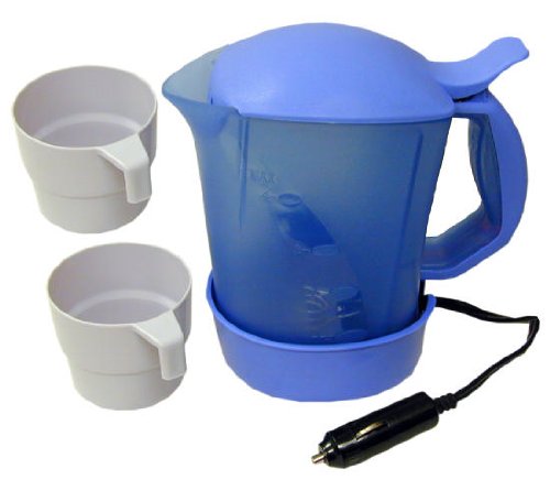 12V PORTABLE WATER-BOILING POT WITH 2 CUPS