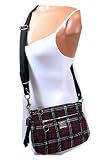 Coach Poppy Tartan Lurex Signature C Crossbody Bag Handbag Style 46582