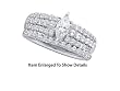 Stunning 14K. White Gold 1.00 Ctw Diamond Bridal Ring With Marquee Center Stone Stunning 14K. White Gold 1.00 Ctw Diamond Bridal Ring With Marquee Center Stone