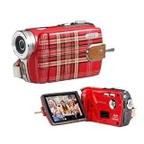 DXG USA DXG-531VR HD 8.0 Megapixel 720p High-Definition Luxe Kensington Digital Video Camera (Red Tartan)