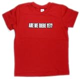 Are we there yet? - Silly Kids T-Shirt, 100% Cotton, Red