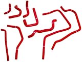 Mishimoto MMHOSE-SUB-ANCRD Red Silicone Ancillary Hose for Subaru WRX