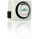 Hydrofarm TM01015D Dual Outlet Grounded Timer