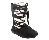 LACE-UP ANIMAL FUR SHEARLING BOOT