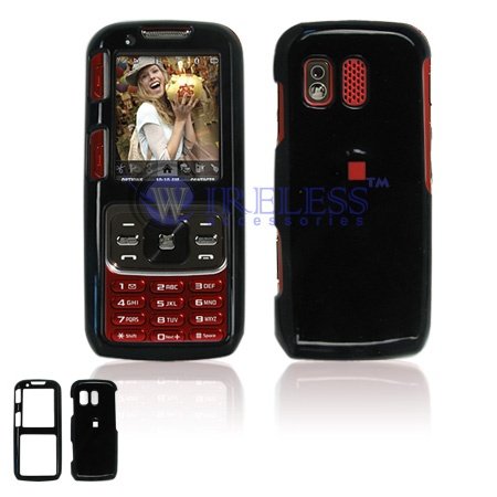 Samsung M540 RANT Cell Phone Black Solid Protective Case Faceplate Cover