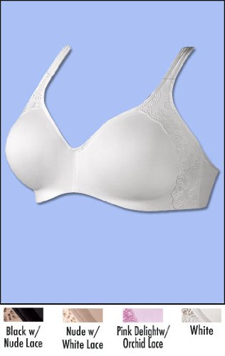 Playtex Secrets Super Soft Hidden Underwire Bra (38DD White)