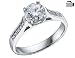 Diamond Engagement Ring 1 Carat (ctw) in 18K White Gold