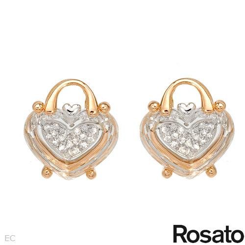 Genuine Rosato (TM) Earrings. Rosato 12.70 Ctw Quartz 18K Gold Heart Earrings - Material/Stone: Quartz. 8.8 Grams in Weight and 17.0 mm in Length. 100% Satisfaction Guaranteed.