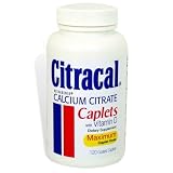 Citracal with Vitamin D, Maximum Dose 630 mg, 120 Caplets
