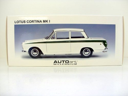 AUTO ART 1/18 75331 LOTUS CORTINA MK1 WHITE ORIGINALBOX