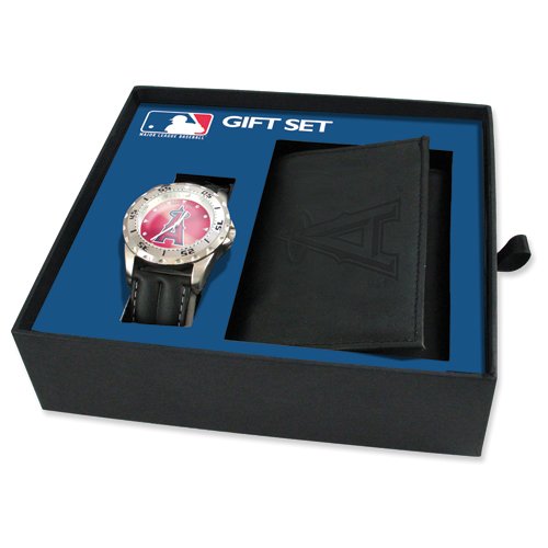 Mens MLB Los Angeles Angels Watch & Wallet Set