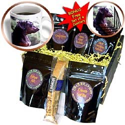 Dogs Dachshund - Black Dachshund - Coffee Gift Baskets - Coffee Gift Basket by 3dRose LLC