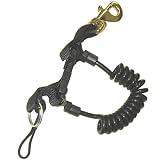36 Quick Release Coil Lanyard with Brass Clip and SS Split R