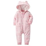 カーターズ Carter's ロンパース マイクロフリース カバーオール フード付 長袖 女の子 ポリエステル100% 秋冬 Fair Isle Hooded Fleece Jumpsuit 12M 