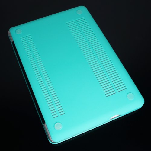 TopCase® Tiffany Blue Rubberized Satin Hard Case Cover for New Macbook Pro 13-inch  (A1278/with or without Thunderbolt)
