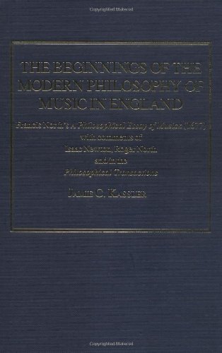 the beginnings of modern philosophy of music in england