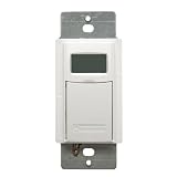 Intermatic EI600WC Decorator Digital In-Wall 7-Day Astronaumic Timer, White