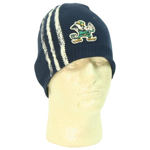 Notre Dame Fighting Irish 3-Stripe Winter Knit Hat - Navy