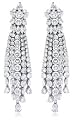 Diamond & 18k White Gold Chandelier Earrings