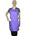 DALIX Apron Commercial Restaurant Home Bib Spun Poly Cotton Kitchen Aprons (2 Pockets) (1, Purple)