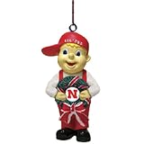 Nebraska Cornhuskers NCAA Wreath Tree Ornament by The Memory Company