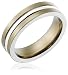 6mm Titanium w/ Sterling Silver Wedding Band