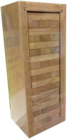 Wooden Blocks Stack Tower Game Toy Tumbling Building Educational Learning for Kids (54 Piece Set)